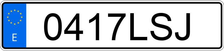 Numer rejestracyjny 0417LSJ posiada VOLKSWAGEN PASSAT