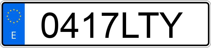 Numer rejestracyjny 0417LTY posiada FORD MONDEO