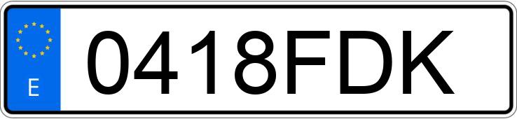 Numer rejestracyjny 0418FDK posiada BMW SERIE 3