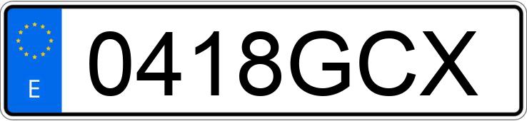 Numer rejestracyjny 0418GCX posiada BMW SERIE 3