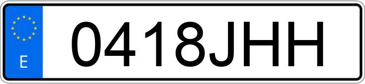 Numer rejestracyjny 0418JHH posiada HYUNDAI I30