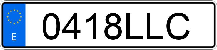 Numer rejestracyjny 0418LLC posiada BMW X4