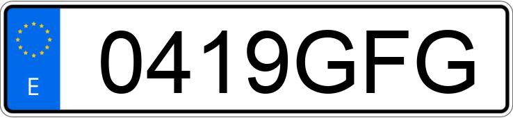 Numer rejestracyjny 0419GFG posiada BMW SERIE 3 E91 TOURING 320D