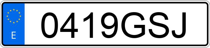 Numer rejestracyjny 0419GSJ posiada RENAULT LAGUNA