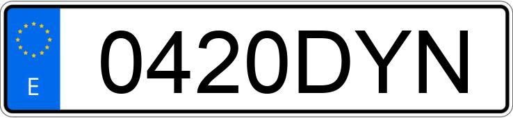 Numer rejestracyjny 0420DYN posiada MERCEDES S (220-221)