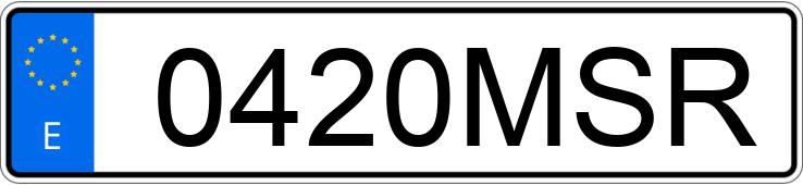 Numer rejestracyjny 0420MSR posiada HYUNDAI I20