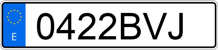 Numer rejestracyjny 0422BVJ posiada CITROEN XSARA