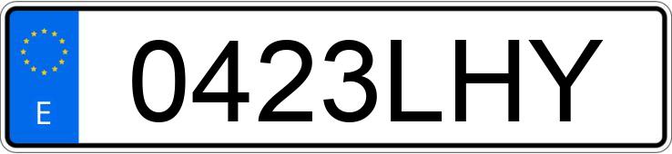 Numer rejestracyjny 0423LHY posiada RENAULT KANGOO Numer rejestracyjny 0423LHY posiada RENAULT KANGOO