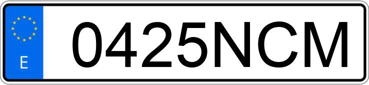 Numer rejestracyjny 0425NCM posiada VOLKSWAGEN GOLF Numer rejestracyjny 0425NCM posiada VOLKSWAGEN GOLF