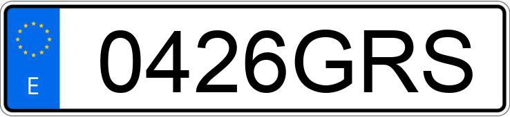 Numer rejestracyjny 0426GRS posiada MERCEDES C (204)