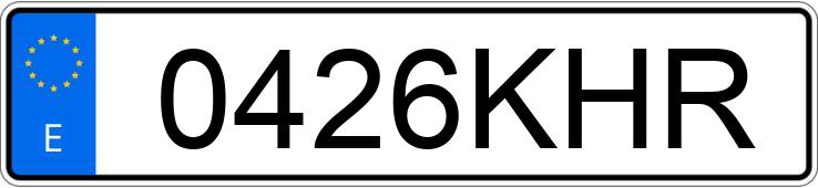 Numer rejestracyjny 0426KHR posiada OPEL CORSA