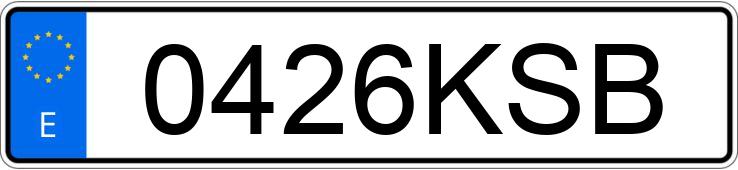 Numer rejestracyjny 0426KSB posiada SSANGYONG/KGM XLV