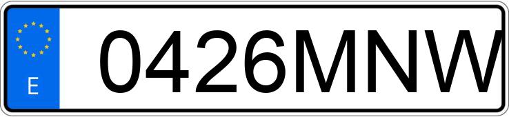 Numer rejestracyjny 0426MNW posiada KIA NIRO