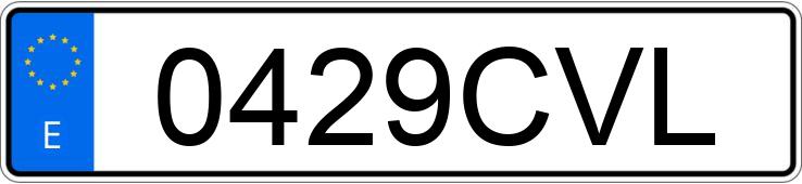 Numer rejestracyjny 0429CVL posiada VOLKSWAGEN GOLF