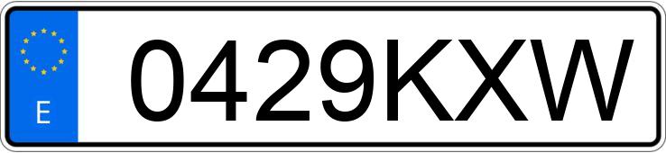 Numer rejestracyjny 0429KXW posiada MERCEDES G (463)