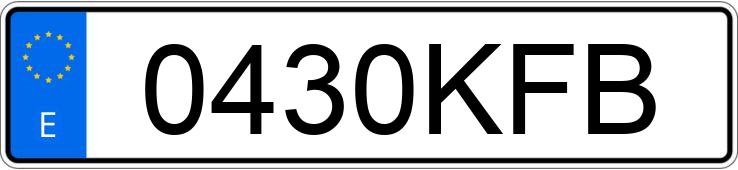 Numer rejestracyjny 0430KFB posiada BMW SERIE 1