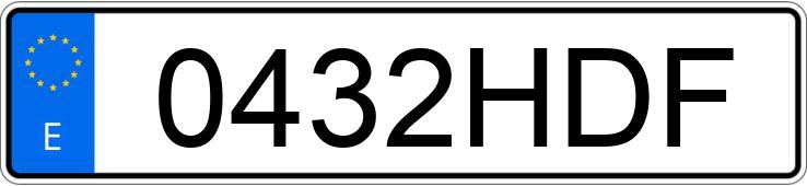 Numer rejestracyjny 0432HDF posiada VOLKSWAGEN GOLF Numer rejestracyjny 0432HDF posiada VOLKSWAGEN GOLF