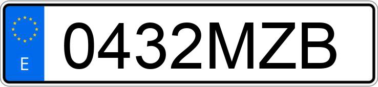 Numer rejestracyjny 0432MZB posiada DOTTO TAAC Numer rejestracyjny 0432MZB posiada DOTTO TAAC