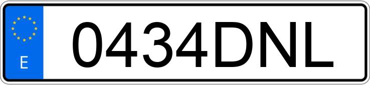 Numer rejestracyjny 0434DNL posiada BMW SERIE 3