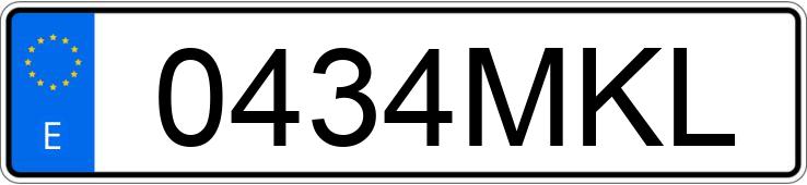 Numer rejestracyjny 0434MKL posiada HONDA MONKEY