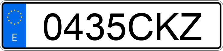 Numer rejestracyjny 0435CKZ posiada SEAT IBIZA