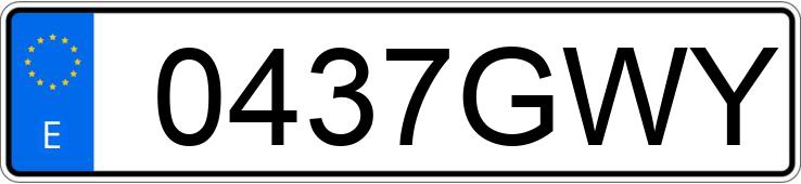 Numer rejestracyjny 0437GWY posiada FORD TRANSIT