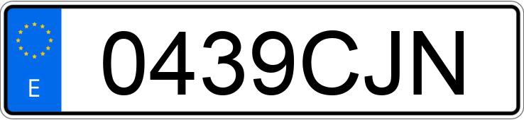 Numer rejestracyjny 0439CJN posiada RENAULT MEGANE