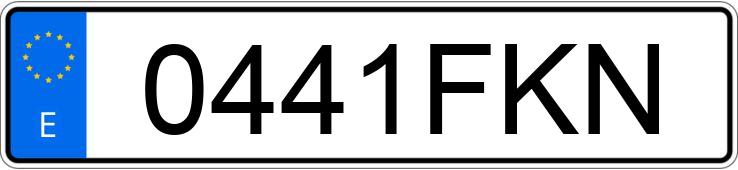 Numer rejestracyjny 0441FKN posiada RENAULT TRAFIC