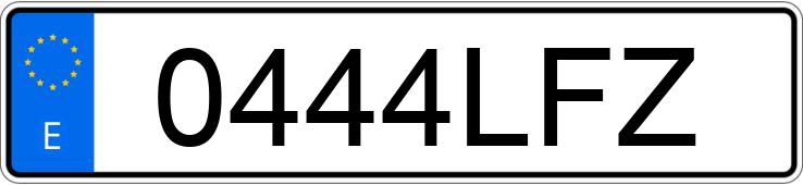 Numer rejestracyjny 0444LFZ posiada TOYOTA COROLLA