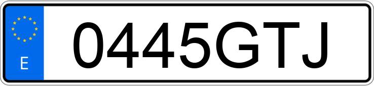 Numer rejestracyjny 0445GTJ posiada BMW SERIE 1