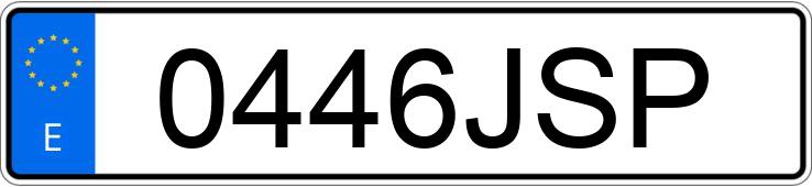 Numer rejestracyjny 0446JSP posiada RENAULT CLIO