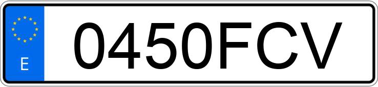 Numer rejestracyjny 0450FCV posiada SUZUKI GS 500