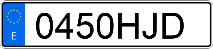 Numer rejestracyjny 0450HJD posiada BMW SERIE 1