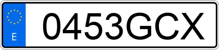 Numer rejestracyjny 0453GCX posiada MTR TENERIFE Numer rejestracyjny 0453GCX posiada MTR TENERIFE