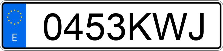 Numer rejestracyjny 0453KWJ posiada SKODA SCALA