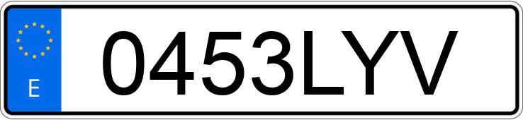 Numer rejestracyjny 0453LYV posiada OPEL CORSA