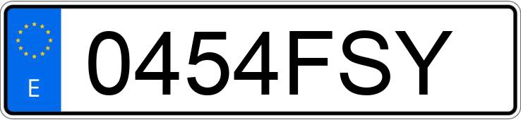 Numer rejestracyjny 0454FSY posiada BMW SERIE 3