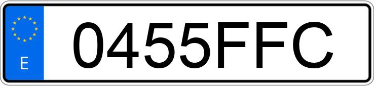 Numer rejestracyjny 0455FFC posiada BMW SERIE 3