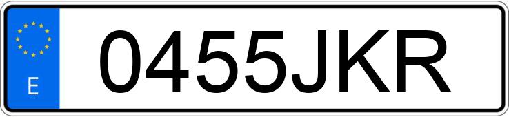 Numer rejestracyjny 0455JKR posiada MERCEDES CLA (117)