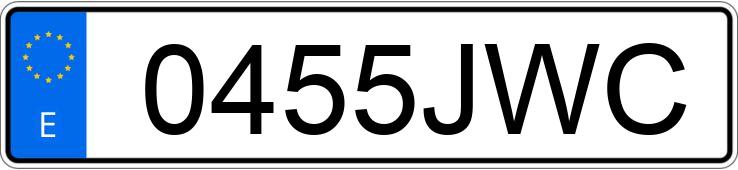 Numer rejestracyjny 0455JWC posiada PORSCHE MACAN Numer rejestracyjny 0455JWC posiada PORSCHE MACAN