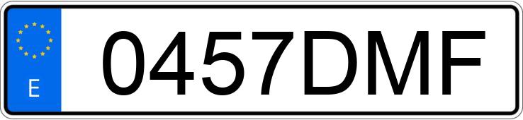 Numer rejestracyjny 0457DMF posiada AUDI A4