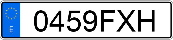 Numer rejestracyjny 0459FXH posiada VOLKSWAGEN PASSAT