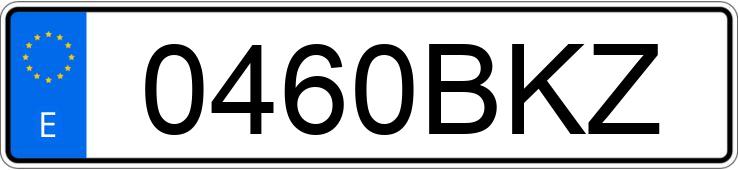 Numer rejestracyjny 0460BKZ posiada CITROEN BERLINGO