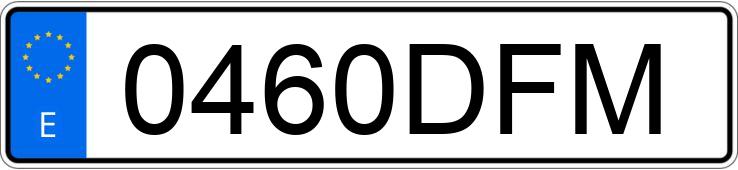 Numer rejestracyjny 0460DFM posiada PORSCHE 911