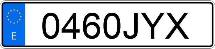 Numer rejestracyjny 0460JYX posiada AUDI A6