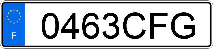 Numer rejestracyjny 0463CFG posiada VOLKSWAGEN GOLF