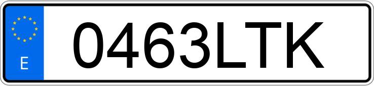 Numer rejestracyjny 0463LTK posiada DACIA LODGY