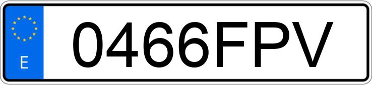 Numer rejestracyjny 0466FPV posiada AUDI A6