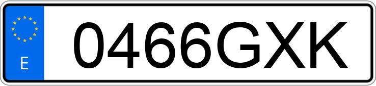 Numer rejestracyjny 0466GXK posiada VOLKSWAGEN POLO