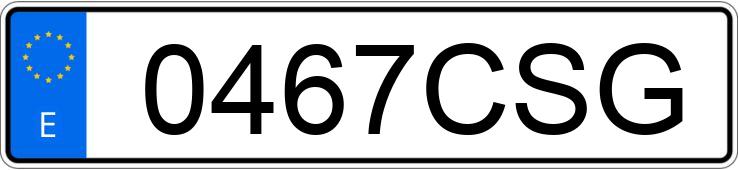 Numer rejestracyjny 0467CSG posiada PEUGEOT 307 Numer rejestracyjny 0467CSG posiada PEUGEOT 307